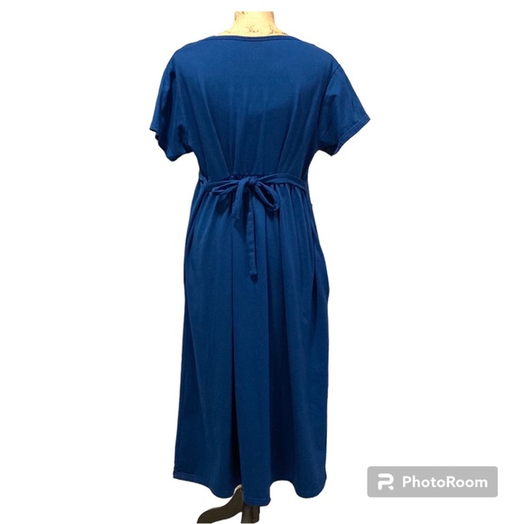 Samaya Maternity breastfeeding dress, Maxi dress, XL, Blue, India - Picture 2 of 6